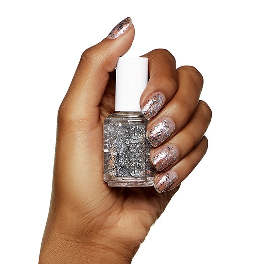 nail in nail essie color glitter silver set polish stones - & -