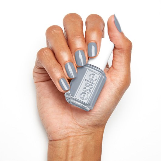 light blue grey nail polish