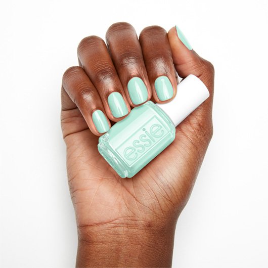 - nail nail mint green polish - color mint & candy apple essie