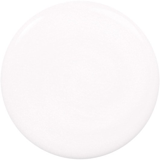 stay fluid white nail polish with pearl effect swatch
